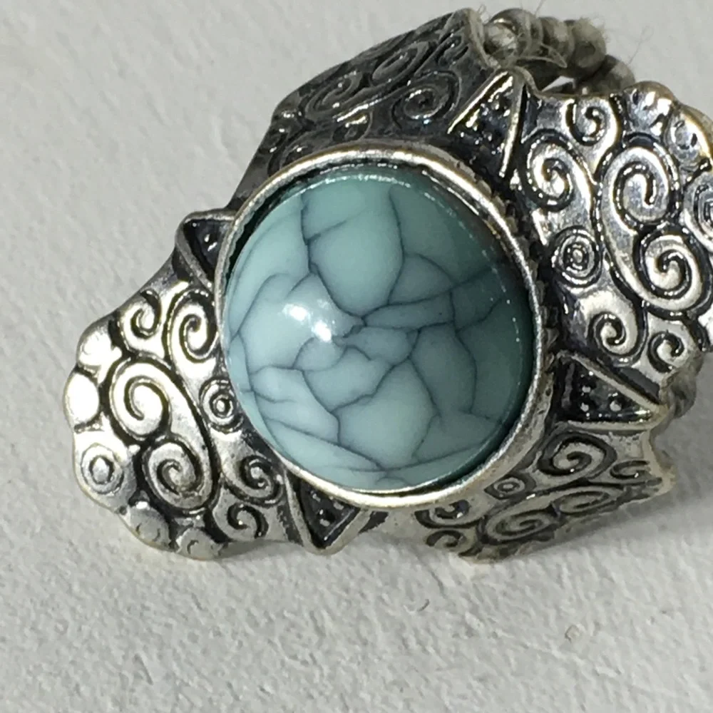 Chunky Faux Stone Stretchable Ring